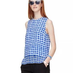 Kate Spade Blue Patterned Women's Tank Top